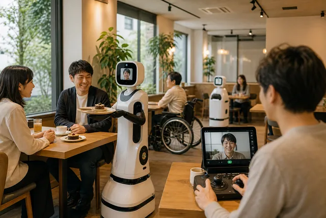 Avatar robot cafe