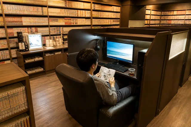 Time-based manga cafe
