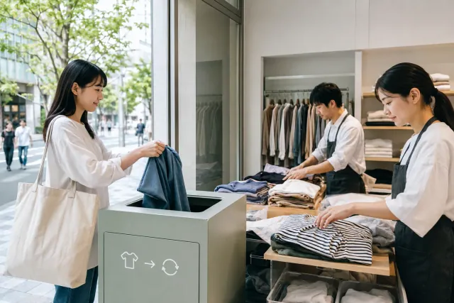 Rede de coleta e reciclagem de roupas