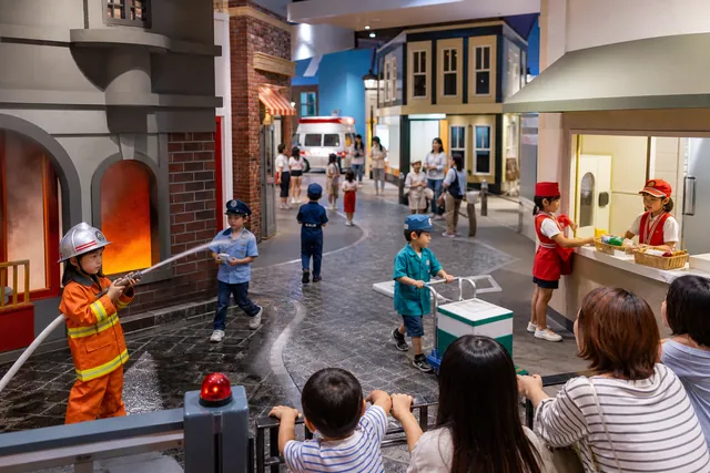 Sponsor-funded role-play city for children