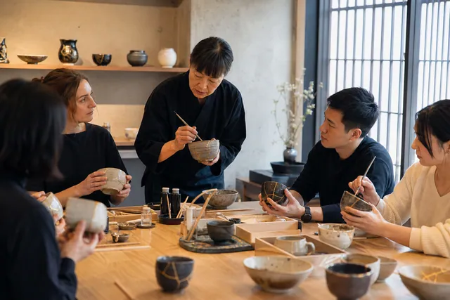 Kırık seramiği değere dönüştüren kintsugi atölyesi