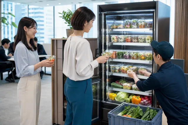 Kulkas makanan sehat berlangganan di kantor