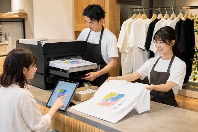 Tienda de ropa con impresión bajo demanda