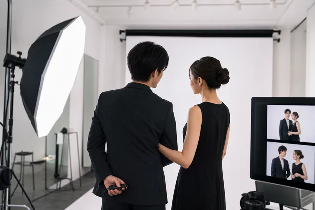 Studio tự chụp với ánh sáng chuyên nghiệp